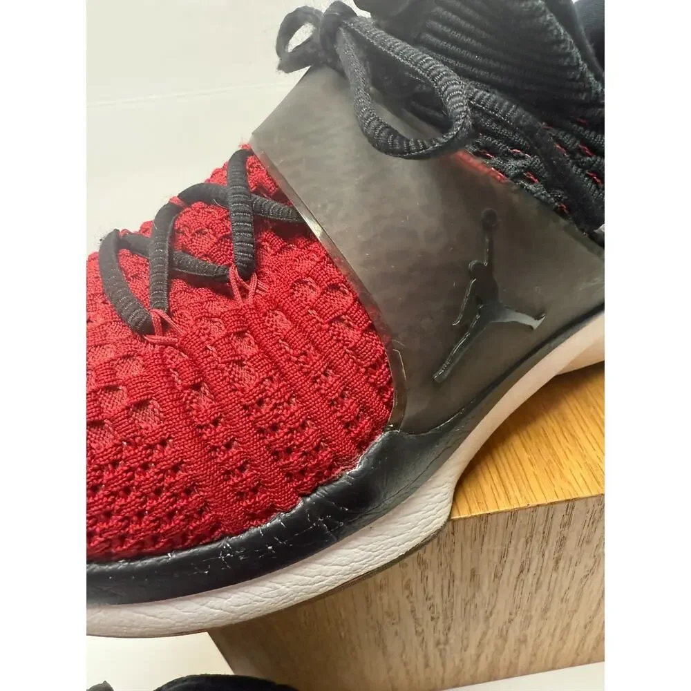 Jordan Trainer Prime Red Black Knit Training Sneakers Athletic Performance Sz 9